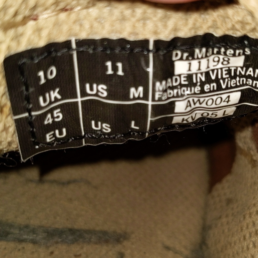 Dr Martens US 11 M L Brown Slip On Loafer Shoes 11198 - Picture 4 of 6